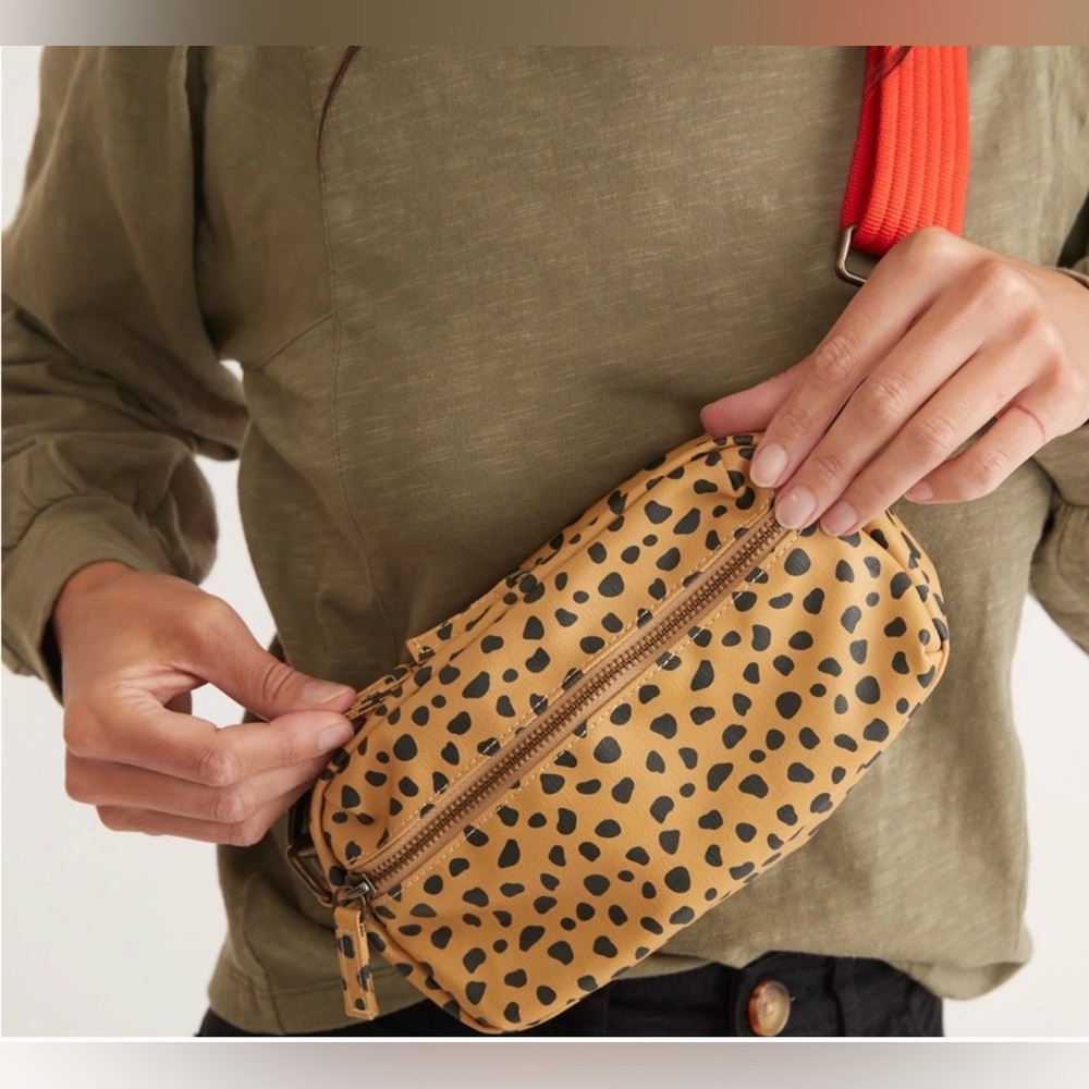 Marine Layer Yellow Polka Dot Pouch